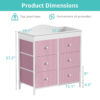 688bbe76ecda0082000034293a3a57487eb1c0b82291cffa9f6d6.jpg BOLUO Changing Table Dresser with 6 Fabric Drawers, Baby Dresser with Changing Table Top Diaper Changing Station with Storage for Nursery Modern
