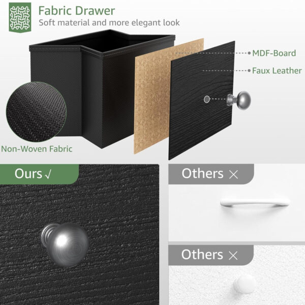 688bbe854248ff6b3faf16783d6a585df71b7fe1e4127933d3eaf.jpg BOLUO Changing Table Dresser with 6 Fabric Drawers, Baby Dresser with Changing Table Top Diaper Changing Station with Storage for Nursery Modern