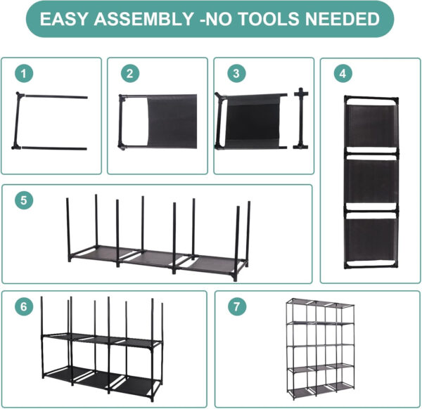 Storage Tower Unit with 12 Drawers, Vintage Floral Cube Organizer Shelf, Tall Fabric Dresser for Bedroom, Closet, Nursery, Hallway, Entryway