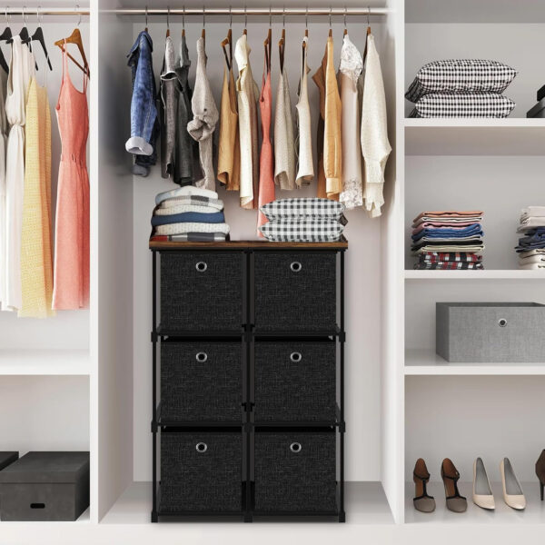 Storage Tower Unit with 12 Drawers, Vintage Floral Cube Organizer Shelf, Tall Fabric Dresser for Bedroom, Closet, Nursery, Hallway, Entryway