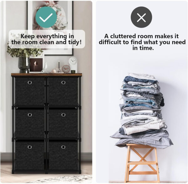 Storage Tower Unit with 12 Drawers, Vintage Floral Cube Organizer Shelf, Tall Fabric Dresser for Bedroom, Closet, Nursery, Hallway, Entryway