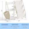 Kids Bookshelf and Toy Organizer, 3 Tier Bookshelf for Kids, Montessori Bookcase Book Shelf Rooms, Bedroom, Playroom, Nursery, Toy Storage Organizer with Bookshelf (White)