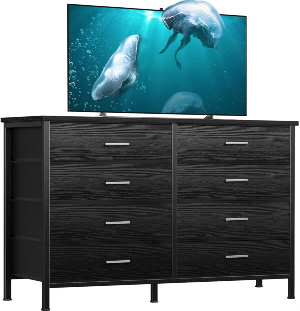 688bc2472e1eaf81120f70d3cea7fa586282b03bacb91e4f4ff20.jpg BOLUO White Dresser for Bedroom 6 Drawer Organizers Fabric Storage Chest Tower Small Dressers Unit for Closet Nursery Hallway Office, Kids and Adult Modern