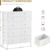 688bc26aceb5499b8d4bd37f484bf6b1a97bd557abd267294c0de.jpg BOLUO White Dresser for Bedroom 6 Drawer Organizers Fabric Storage Chest Tower Small Dressers Unit for Closet Nursery Hallway Office, Kids and Adult Modern