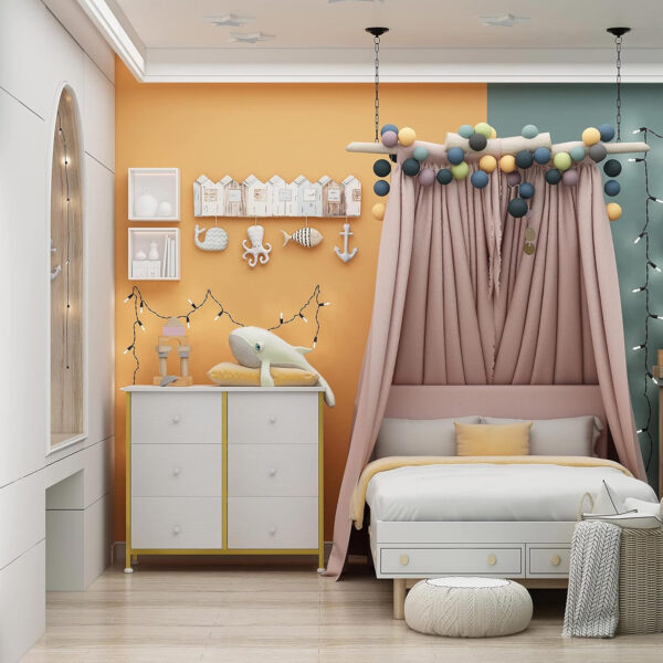 688bc27a8d6f7216815401586451a02dcfda016acf9f446ffd46e.jpg BOLUO White Dresser for Bedroom 6 Drawer Organizers Fabric Storage Chest Tower Small Dressers Unit for Closet Nursery Hallway Office, Kids and Adult Modern