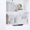 UTEX Kids Bookshelf, Children Bookcases with Storage and Drawer, Wood Kids Toy Storage Organizer for Playroom, Nursery School, White