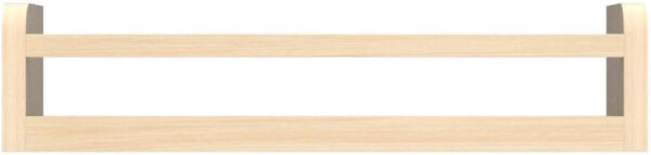 Dual-Guard Nursery Book Shelves Set of 4, Wood Floating Shelves for Nursery Room Wall Decor, Wall Mount Kids Bookshelf for Baby Bedroom Storage, Toddler Toy Hanging Wall Organizer - White