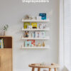 Kids' Bookshelf Set of 4 - White Floating Nursery Book Shelves, Picture Ledge Shelf for Wall Decor and Storage - Perfect for Books, Toys, Photo Frames, and Nursery Décor
