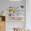 Kids' Bookshelf Set of 4 - White Floating Nursery Book Shelves, Picture Ledge Shelf for Wall Decor and Storage - Perfect for Books, Toys, Photo Frames, and Nursery Décor
