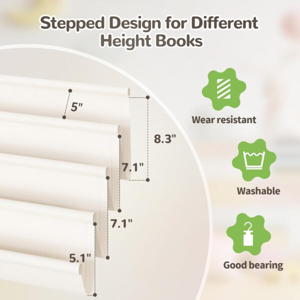 688bc3f768779a66e5404835ac7f344053ea409d456a85191b001.jpg ELYKEN Toddler Bookshelf for Kids Rooms, Nursery Book Shelves with Open Forward Display, Montessori Book shelf for Baby Room, Small Children Classroom Books Rack Storage, Reading Corner for Kid, Beige