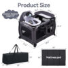 Pamo Babe Portable Playpen Foldable Playard for Baby and Toddler Mattress, Changing Table for Newborn Portable Playard