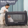 Pamo Babe Portable Playpen Foldable Playard for Baby and Toddler Mattress, Changing Table for Newborn Portable Playard