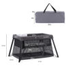 Pamo Babe Travel Crib Lightweight Playpen Baby Playard with Bassinet Portable Mini Playard