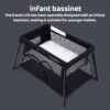 Pamo Babe Travel Crib Lightweight Playpen Baby Playard with Bassinet Portable Mini Playard