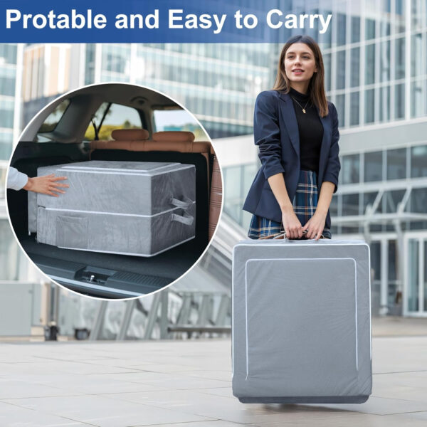 688bc7d78dbb400d561fad8fd0501c386ffa4b097649cff947afe.jpg REAWUL Foldable Toddler Travel Bed, Portable Folding Floor Bed with Washable Cover,Soft and Safe Foam Crib,Grey