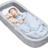 688bc7ea33440da9ba233ede04784298c7f2d509cc0d0c5c53b8a.jpg REAWUL Foldable Toddler Travel Bed, Portable Folding Floor Bed with Washable Cover,Soft and Safe Foam Crib,Grey