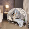 Regalo My Cot Deluxe Portable Toddler Bed with Canopy, Provides UV Protection