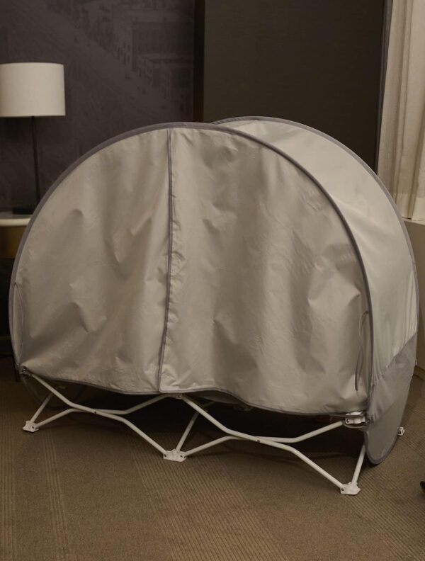 Regalo My Cot Deluxe Portable Toddler Bed with Canopy, Provides UV Protection
