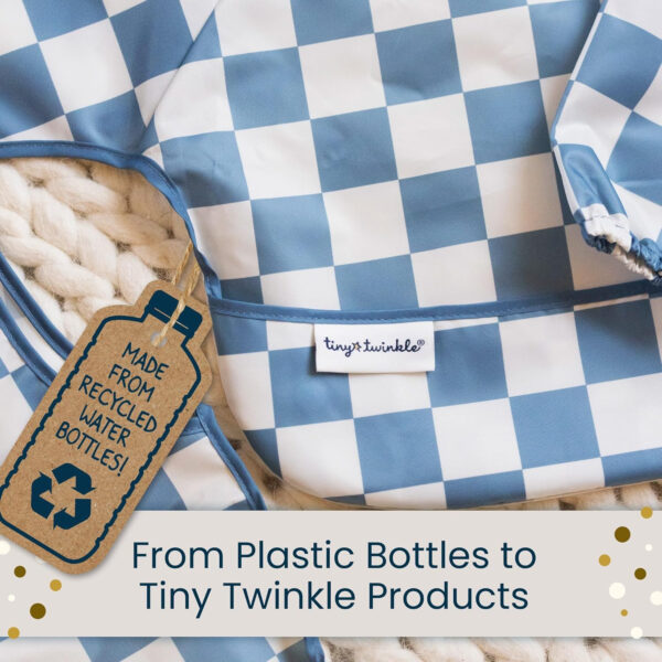 Tiny Twinkle Portable Diaper Changing Pad-Foldable Waterproof Changing Mat&Portable Changing Pad for Travel,Baby Changing Station with Smart Wipes Pocket&Storage (Sage Checkers)