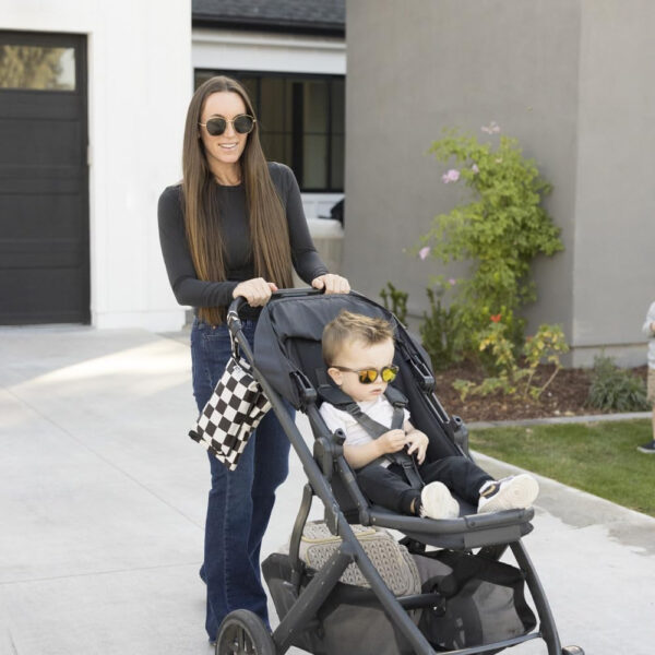 Tiny Twinkle Portable Diaper Changing Pad-Foldable Waterproof Changing Mat&Portable Changing Pad for Travel,Baby Changing Station with Smart Wipes Pocket&Storage (Sage Checkers)