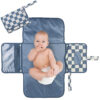 Tiny Twinkle Portable Diaper Changing Pad-Foldable Waterproof Changing Mat&Portable Changing Pad for Travel,Baby Changing Station with Smart Wipes Pocket&Storage (Sage Checkers)
