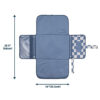 Tiny Twinkle Portable Diaper Changing Pad-Foldable Waterproof Changing Mat&Portable Changing Pad for Travel,Baby Changing Station with Smart Wipes Pocket&Storage (Sage Checkers)