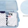 Baby Diaper Organizer - 2 Pack Waterproof Pouches, Mesh Bag, Reusable, Washable or Cloth Diapers (White)