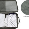 Baby Diaper Organizer - 2 Pack Waterproof Pouches, Mesh Bag, Reusable, Washable or Cloth Diapers (White)