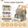 Baby Diaper Bag with Changing Station for Moms Dads - Large Capacity Organizer for Girls Boys a Stylish Waterproof Travel Backpack with Durable Functional Design perfect for Baby Registry.