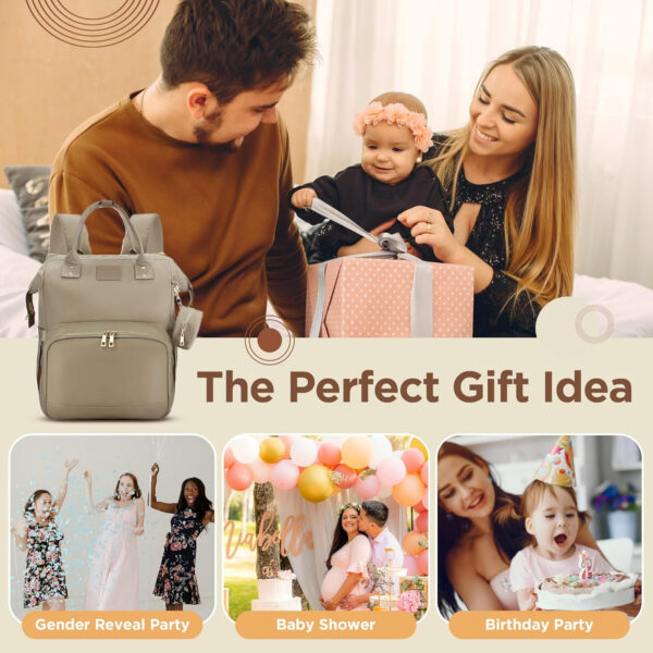 Baby Diaper Bag with Changing Station for Moms Dads - Large Capacity Organizer for Girls Boys a Stylish Waterproof Travel Backpack with Durable Functional Design perfect for Baby Registry.