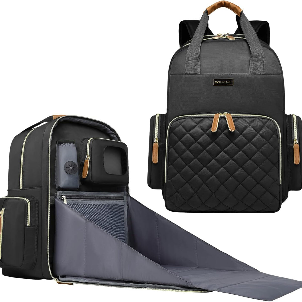 Diaper Bag Backpack with Changing Station, Baby Diaper Bag Organizer for Moms Dads Large Baby Changing Bags