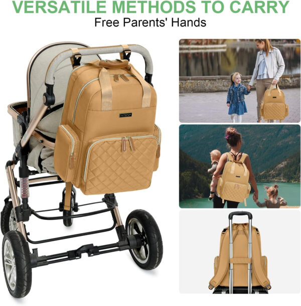 Diaper Bag Backpack with Changing Station, Baby Diaper Bag Organizer for Moms Dads Large Baby Changing Bags