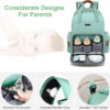 Diaper Bag Backpack with Changing Station, Baby Diaper Bag Organizer for Moms Dads Large Baby Changing Bags