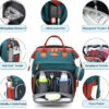 Diaper Bag Backpack, Multifunction Waterproof Diaper Bag for Baby, with Diaper Changing Station, Newborn Essentials Must Haves, Baby Portable Bag, Unisex, RGB