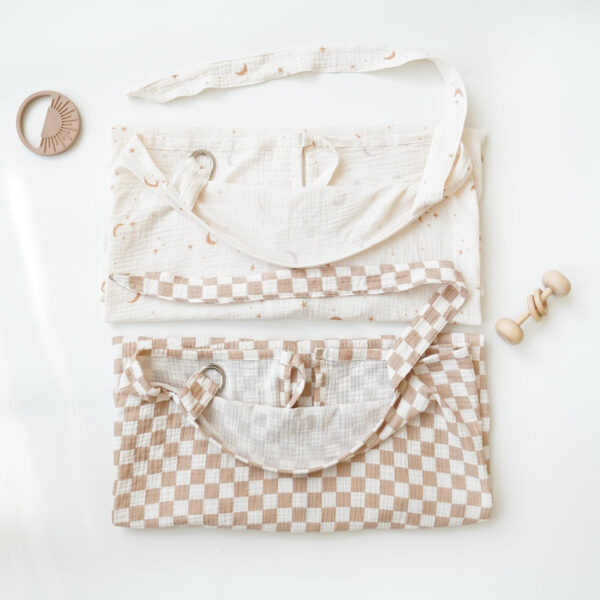 688c1d5bddf25a31d24e82bf8d249c435e27cef9ebb75df4aed47.jpg Konssy 2-Pack Muslin Nursing Cover Up for Breastfeeding Moms with Rigid Hoop, 100% Cotton, Lightweight & Breathable Breastfeeding Cover, Adjustable & Comfort