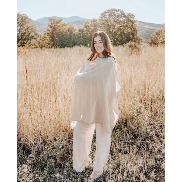 688c1d611fef18399725d68aee0cd2bddc0f1e0b7936a238ff952.jpg Konssy 2-Pack Muslin Nursing Cover Up for Breastfeeding Moms with Rigid Hoop, 100% Cotton, Lightweight & Breathable Breastfeeding Cover, Adjustable & Comfort