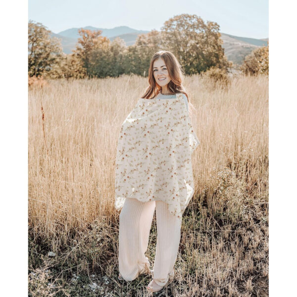 688c1d6988dbbf44ecf34d34ab301a3949f97ad5345e42a68212f.jpg Konssy 2-Pack Muslin Nursing Cover Up for Breastfeeding Moms with Rigid Hoop, 100% Cotton, Lightweight & Breathable Breastfeeding Cover, Adjustable & Comfort