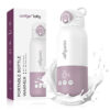 Portable Baby Bottle Warmer for Travel, Portable Milk Warmer with Fast Heating & Long Battery Life, Instant Breast Milk, Formula/Water Warmer with 12 Ounces Big Capacity, Baby Flask for Vehicle