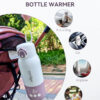 Portable Baby Bottle Warmer for Travel, Portable Milk Warmer with Fast Heating & Long Battery Life, Instant Breast Milk, Formula/Water Warmer with 12 Ounces Big Capacity, Baby Flask for Vehicle