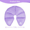 Hot Cold Gel Bead Breast Therapy Pack,Breast Ice Packs for Breastfeeding,Relief for Breastfeeding,Nursing Pain, Mastitis,Engorgement,Plugged Ducts, Boost Milk Let-Down & Production (42 Purple)