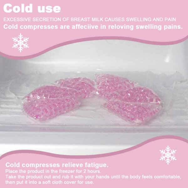 Hot Cold Gel Bead Breast Therapy Pack,Breast Ice Packs for Breastfeeding,Relief for Breastfeeding,Nursing Pain, Mastitis,Engorgement,Plugged Ducts, Boost Milk Let-Down & Production (42 Purple)