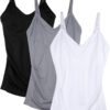 Womens Maternity Nursing Tank Cami for Breastfeeding with Adjustable Straps