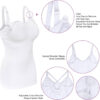 Womens Maternity Nursing Tank Cami for Breastfeeding with Adjustable Straps