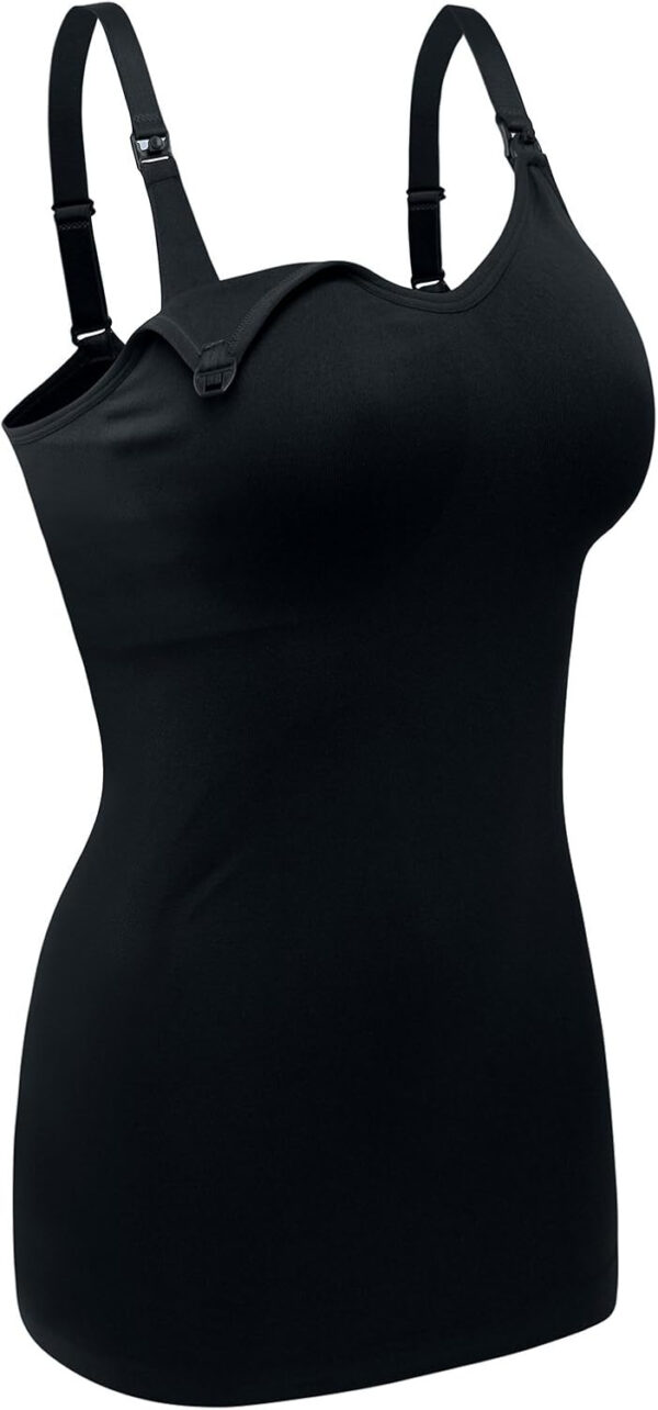 Womens Maternity Nursing Tank Cami for Breastfeeding with Adjustable Straps