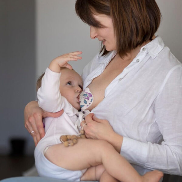 36 Packs G Tube Button Covers Feeding Tube Supplies G Tube Accessories Nursing Pads Reusable G Tube Button Pad Abdominal Dialysis Feeding Tube Supplies for Kid Breastfeeding Stay Dry (Pattern)