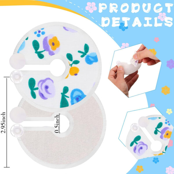 36 Packs G Tube Button Covers Feeding Tube Supplies G Tube Accessories Nursing Pads Reusable G Tube Button Pad Abdominal Dialysis Feeding Tube Supplies for Kid Breastfeeding Stay Dry (Pattern)