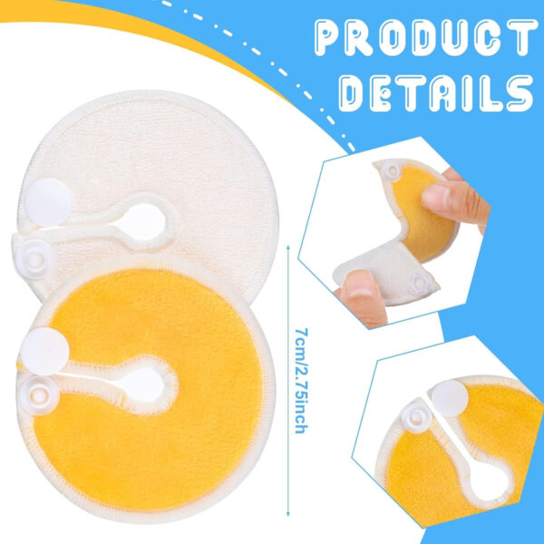36 Packs G Tube Button Covers Feeding Tube Supplies G Tube Accessories Nursing Pads Reusable G Tube Button Pad Abdominal Dialysis Feeding Tube Supplies for Kid Breastfeeding Stay Dry (Pattern)
