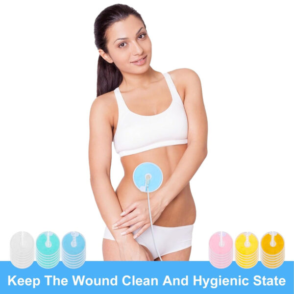 36 Packs G Tube Button Covers Feeding Tube Supplies G Tube Accessories Nursing Pads Reusable G Tube Button Pad Abdominal Dialysis Feeding Tube Supplies for Kid Breastfeeding Stay Dry (Pattern)