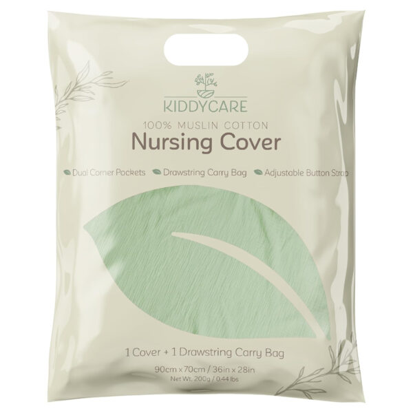 Kiddycare Nursing Cover, Muslin Cotton Privacy Nursing Covers, Gentle on Baby's Skin, Discreet Breastfeeding Covers for Nursing Moms, Breathable Nursing Cover Up for Breastfeeding Essentials (Rose)