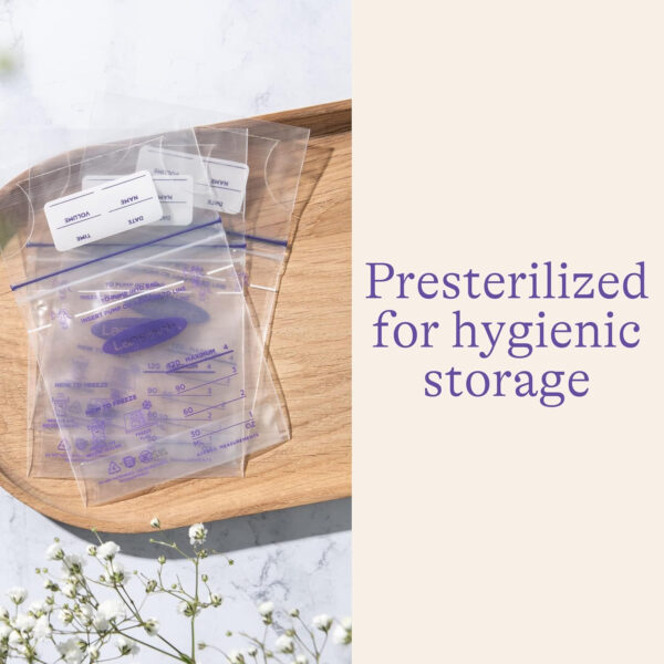688c22c9c482d00658be4dbb5227acead9ee45d78e1d66c928a0e.jpg Lansinoh Breastmilk Storage Bags, 100 Count, Baby Essentials, Fast Freeze & Thaw Breast Milk Bags for Baby Bottle Feeding, Superior Strength & Stretch, 6 Ounce